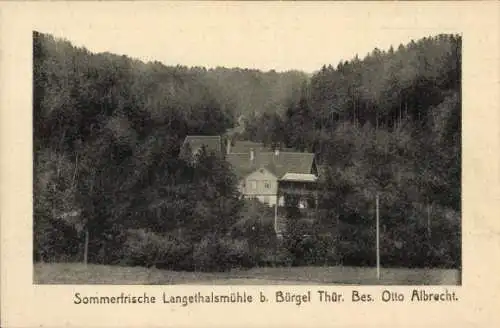 Ak Bürgel in Thüringen, Langethalsmühle