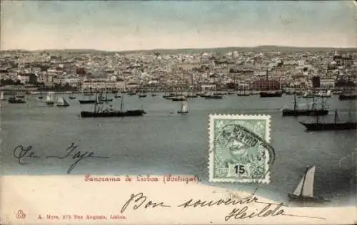 Ak Lissabon Lissabon Portugal, Panorama
