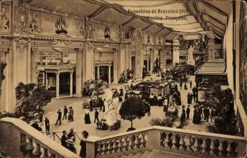 Ak Brüssel Brüssel, Ausstellung 1910, Französische Abteilung