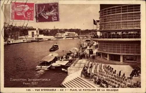 Ak Paris, Ausstellung 1937, Belgischer Pavillon