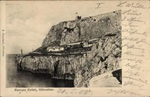 Ak Gibraltar, Abhang, Europa Punkt, Felsen