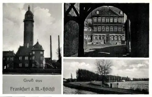 Ak Höchst Frankfurt am Main, Turm, Gasthaus zum Bären