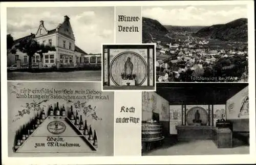 Ak Rech an der Ahr, Winzer-Verein, Wein, Restaurant, Panorama