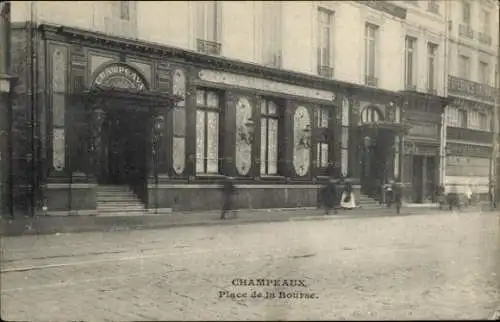 Ak Paris II., Champeaux, Place de la Bourse