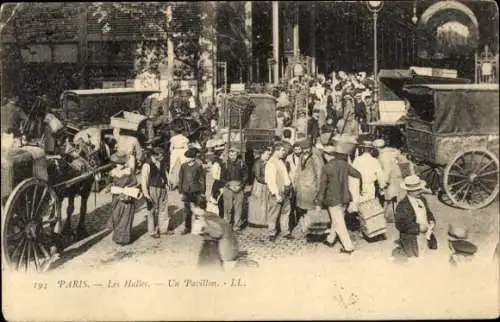 Ak Paris, Les Halles, Pavillon