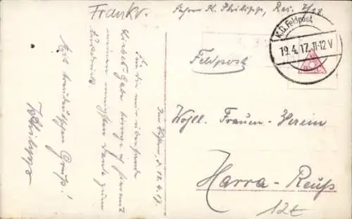 Ak Péronne Somme, Zerstörte Kirche, Kriegszerstörungen, I. WK