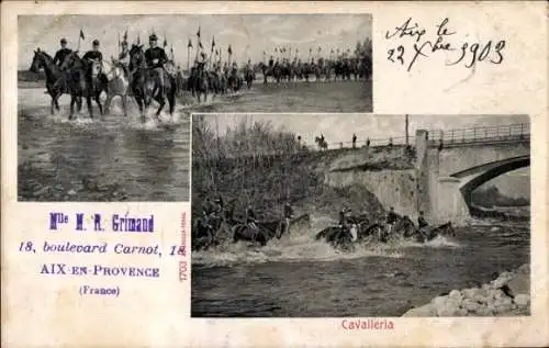 Ak Aix en Provence Bouches du Rhône, Cani, cavalli e muli. La grande guerra