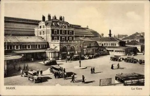 Ak Dijon Côte d'Or, Bahnhof