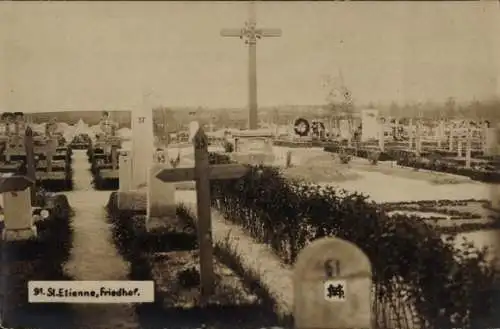 Ak Saint Étienne Loire, Friedhof