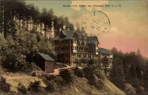 Ak Aubure Altweier Elsass Haut Rhin, Sanatorium Salem