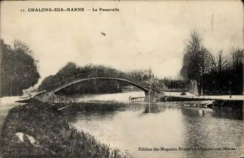 Ak Chalons sur Marne, Passerelle