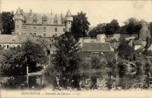 Ak Montrésor Indre et Loire, Schloss
