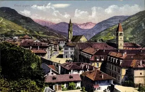 Ak Bozen Bolzano Südtirol, Panorama, Dolomiten