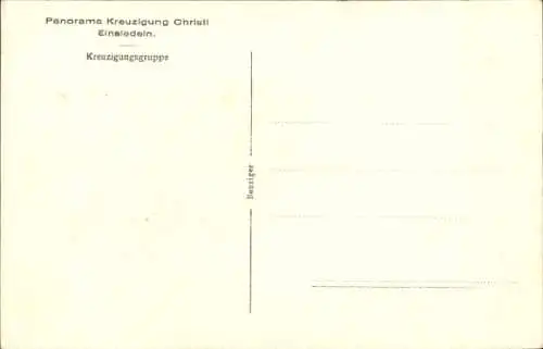 Ak Einsiedeln Kanton Schwyz Schweiz, Panorama Kreuzigung Christi, Kreuzigungsgruppe