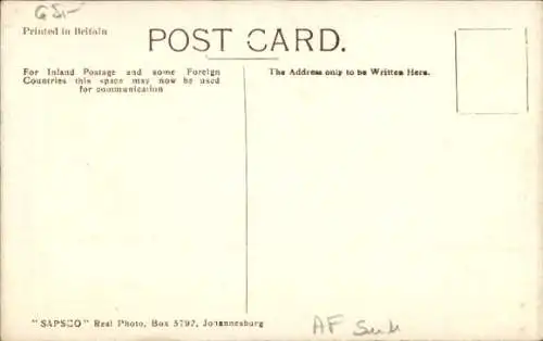 Ak Südafrika Durban, Bay Esplanade, Mann mit Rikscha