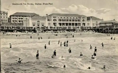 Ak Durban Südafrika, Kenilworth Teamräume, Strand, Hotels