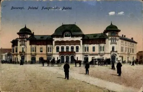 Ak București Bukarest Rumänien, Palatul, Functionarilor Publici