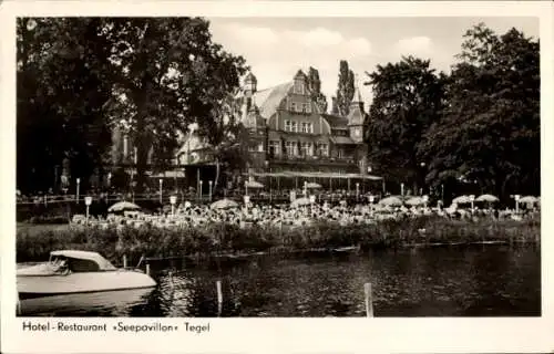 Ak Berlin Reinickendorf Tegel, Hotel-Restaurant Seepavillon, Gabrielenstraße 73-75