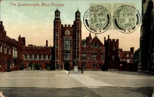 Ak Windsor Berkshire England, Eton-College, Quadrangle