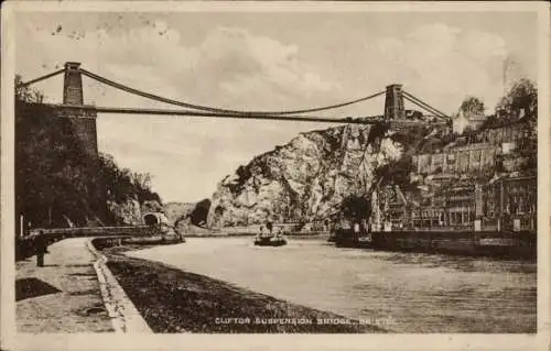 Ak Bristol Südwestengland, Clifton-Suspension-Bridge