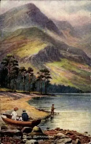 Ak Buttermere Cumbria England, High-Crag