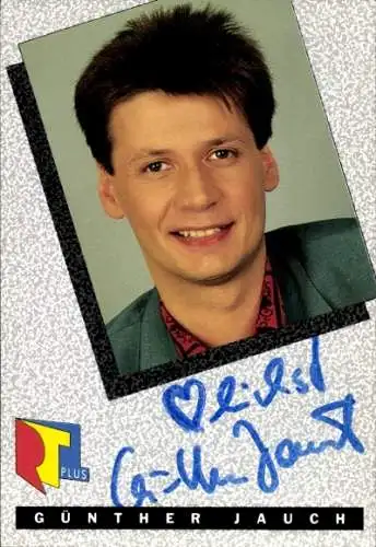 Ak Schauspieler Günther Jauch, Portrait, Autogramm, RTL plus