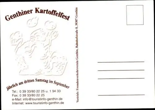 Ak Schauspielerin Genthiner Kartoffelkönigin 2003/2004