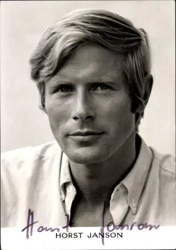 Ak Schauspieler Horst Janson, Portrait, Autogramm
