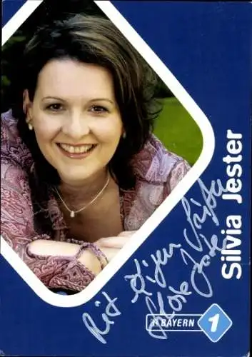 Ak Schauspielerin Silvia Jester, Portrait, Autogramm, Bayern 1