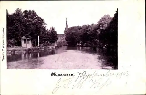 Ak Maarssen Utrecht, Wasseransicht