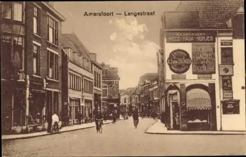 Ak Amersfoort Utrecht Niederlande, Langestraat, Kleingewerbe