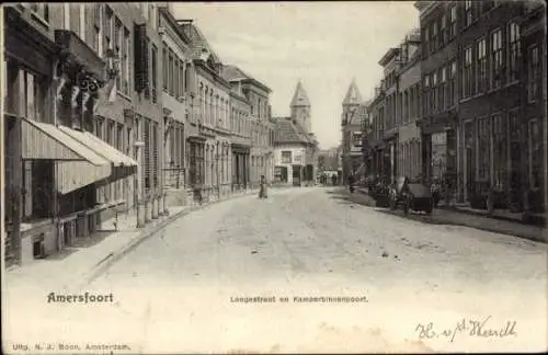 Ak Amersfoort Utrecht Niederlande, Langestraat und Kamperbinnenspoort