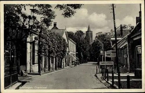 Ak Amerongen Utrecht Niederlande, Overstraat, Kirche