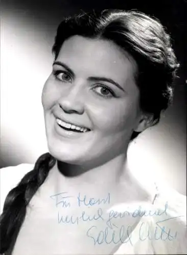 Ak Schauspielerin Edith Mill, Portrait, Autogramm