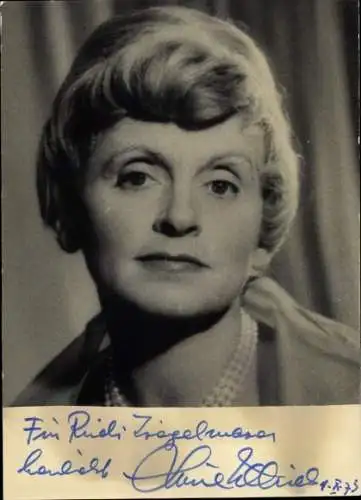 Ak Schauspielerin Luise Ullrich, Portrait, Autogramm