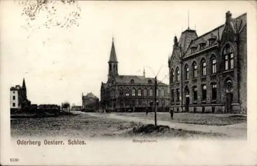 Ak Bohumín Oderberg Region Mährisch Schlesien, Ringstraße