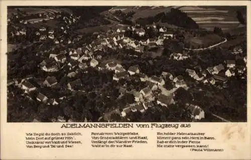 Ak Adelmannsfelden in Württemberg, Luftbild