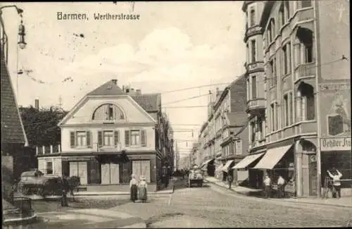 Ak Barmen Wuppertal, Wertherstraße, Geschäft