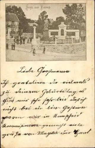 Vorläufer Ak Lennep Remscheid im Bergischen Land, Kriegerdenkmal, 1894