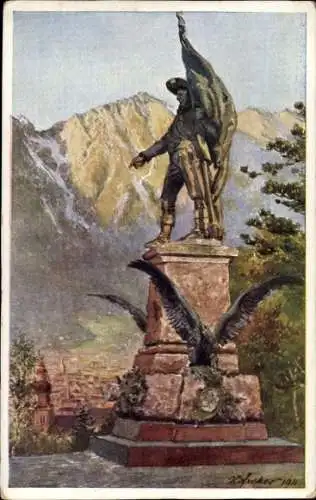 Künstler Ak Innsbruck in Tirol, Andreas Hofer-Monument