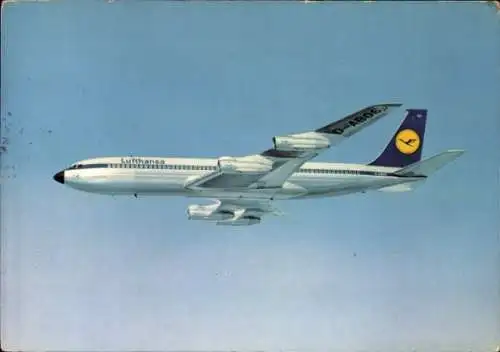 Ak Deutsches Passagierflugzeug, Lufthansa, Boeing 707 Intercontinental Jet