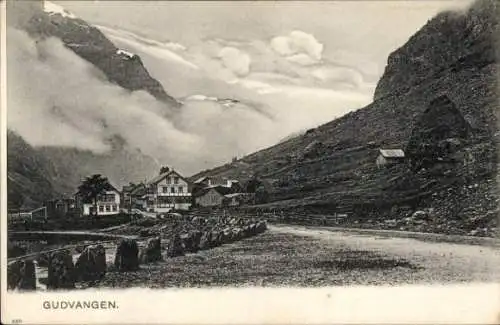 Ak Gudvangen Norwegen, Panorama