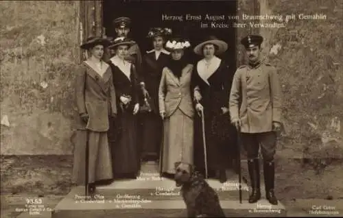 Ak Ernst August von Braunschweig, Victoria Luise, Großherzog v. Meckl. Schwerin, Prinzessin Olga