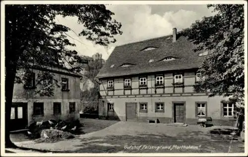 Ak Rathen an der Elbe Sächsische Schweiz, Gutshof Felsengrund, Marthaheim