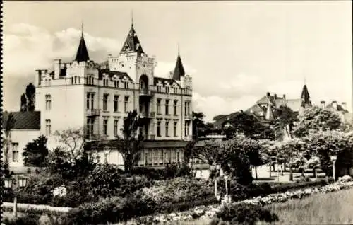 Ak Ostseebad Zinnowitz auf Usedom, FDGB Feriendienst IG Wismut, Erholungsheim Klement Gottwald