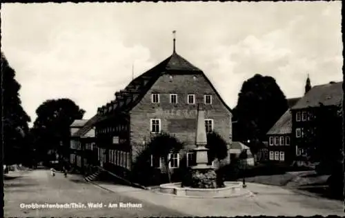 Ak Grossbreitenbach Thür. Wald, Rathaus