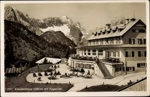 Ak Garmisch Partenkirchen in Oberbayern, Kreuzeckhaus, Adolf Zoeppritz Haus