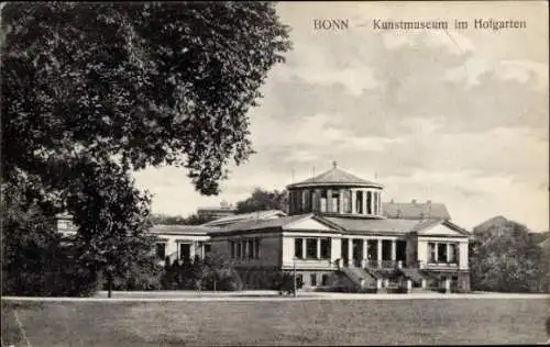 Ak Bonn am Rhein, Kunstmuseum, Hofgarten