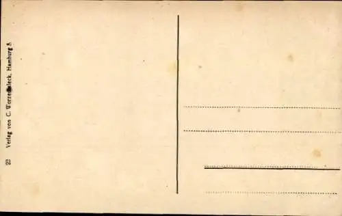 Ak Hamburg Mitte Neustadt, Kersten-Miles-Brücke, Bismarck-Denkmal