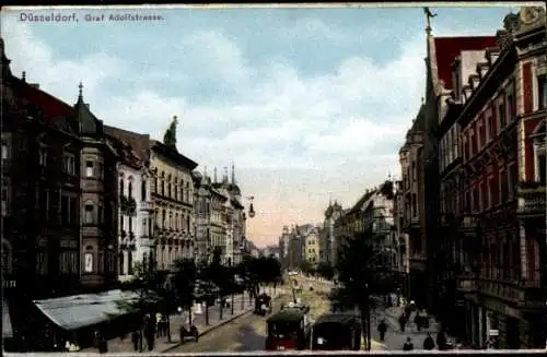 Ak Düsseldorf am Rhein, Graf Adolfstraße